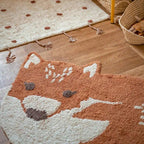 Wolf children's cotton rug | 70x110 cm