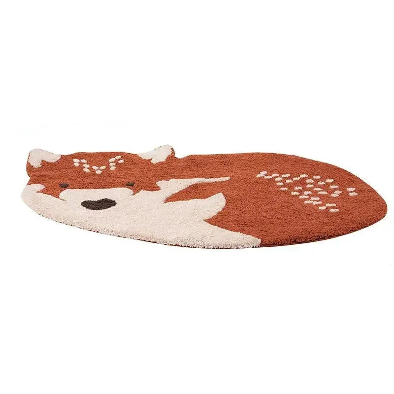 Wolf children's cotton rug | 70x110 cm
