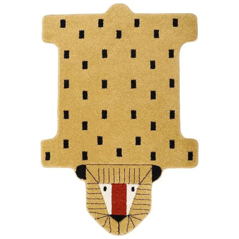 Alfombra infantil con forma de león | diseño original