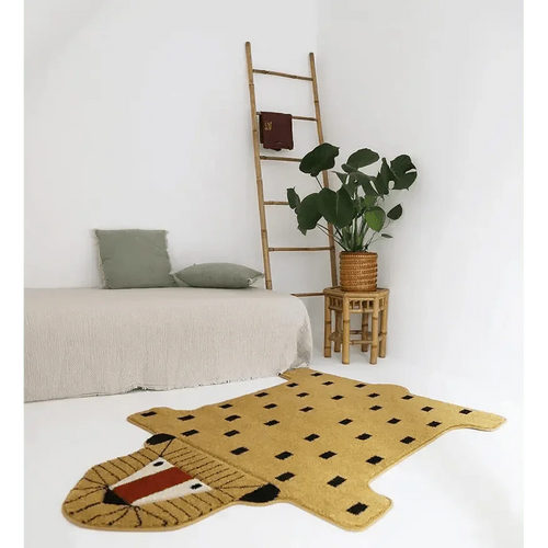 Alfombra infantil con forma de león | diseño original