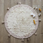 Children's rug with geometric motifs | soft colors