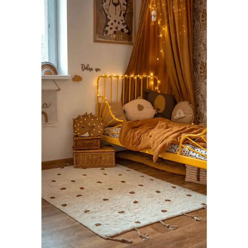 Alfombra Infantil NÜMI AMBRE con lunares 100x150AlfombraHome & Garden > Decor > Rugs