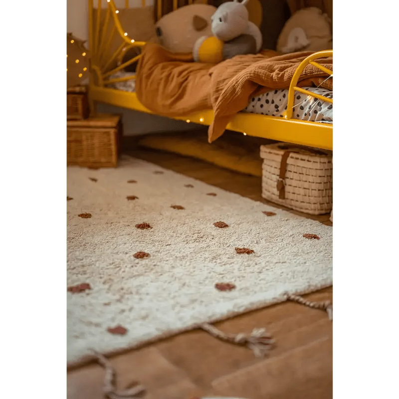 Alfombra Infantil NÜMI AMBRE con lunares 100x150AlfombraHome & Garden > Decor > Rugs