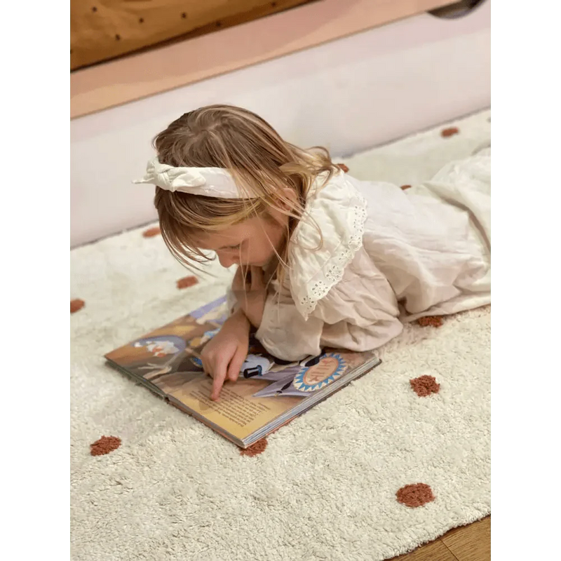 Alfombra Infantil NÜMI AMBRE con lunares 100x150AlfombraHome & Garden > Decor > Rugs