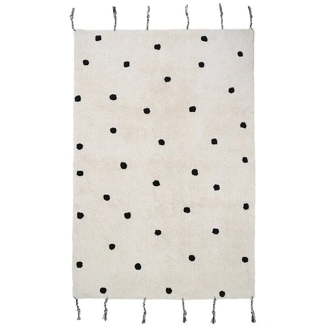 Alfombra Infantil NÜMI BLACK con lunares 100x150AlfombraHome & Garden > Decor > Rugs