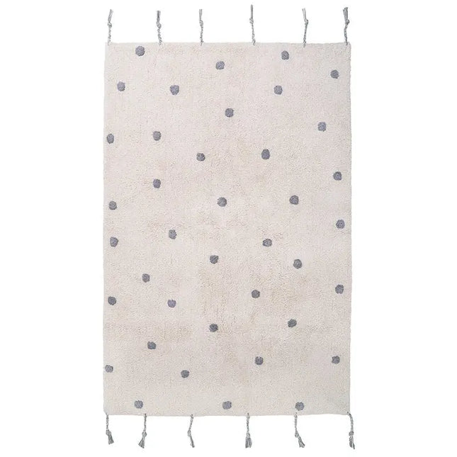 Alfombra Infantil NÜMI GRIS con lunares 100x150AlfombraHome & Garden > Decor > Rugs