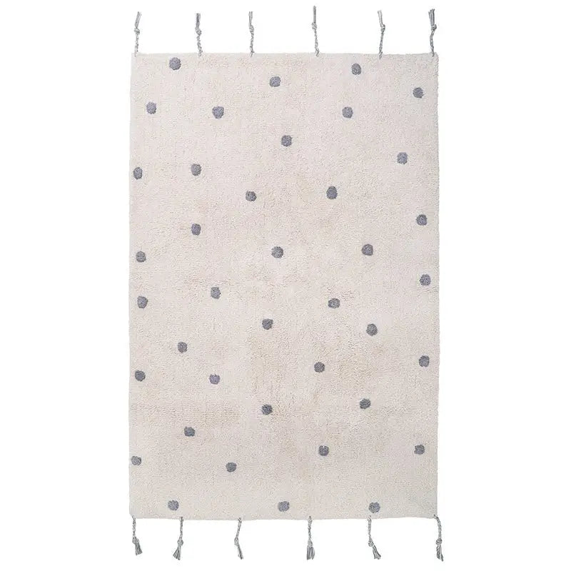 Alfombra Infantil NÜMI GRIS con lunares 100x150AlfombraHome & Garden > Decor > Rugs