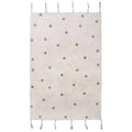 Tapete infantil com bolinhas cinzento, 100x150 cm | macio e confortável