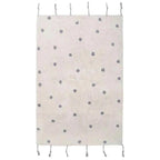 Tapete infantil com bolinhas cinzento, 100x150 cm | macio e confortável