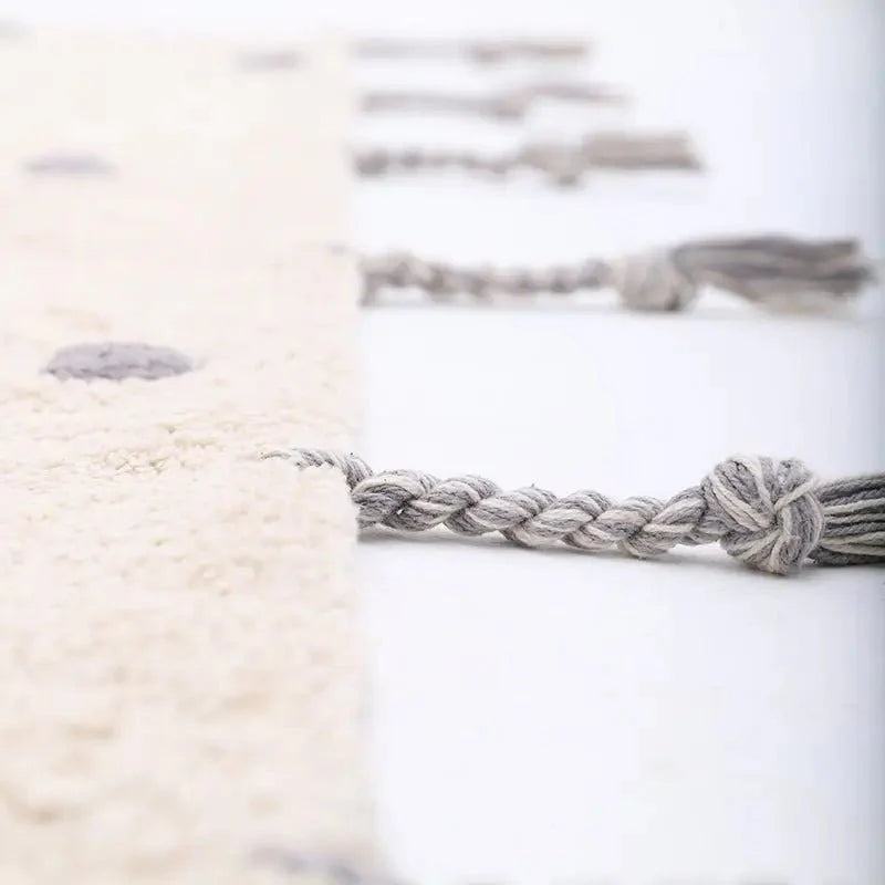 Alfombra Infantil NÜMI GRIS con lunares 100x150AlfombraHome & Garden > Decor > Rugs