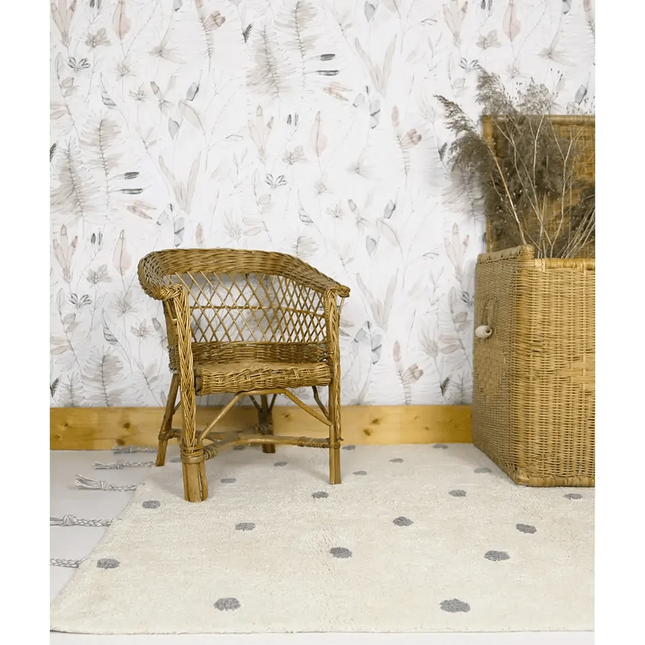 Alfombra Infantil NÜMI GRIS con lunares 100x150AlfombraHome & Garden > Decor > Rugs