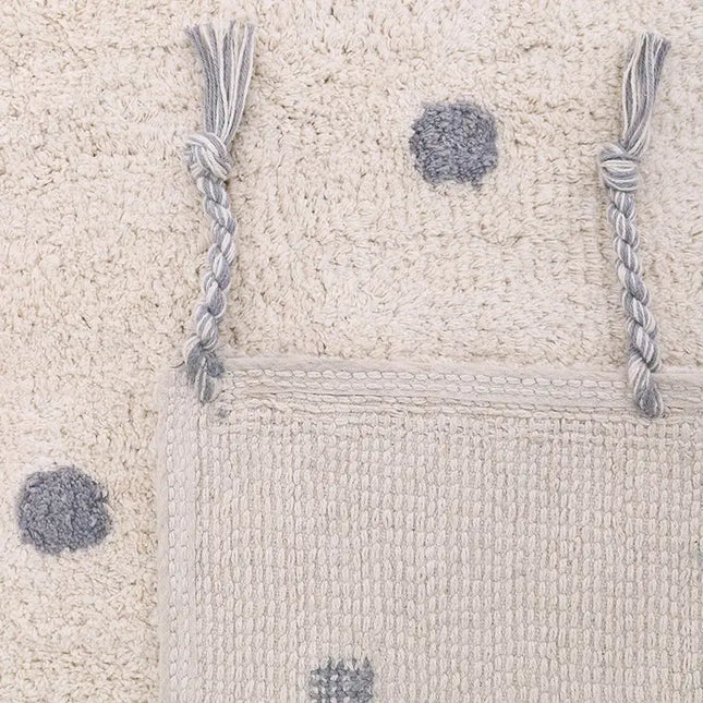 Alfombra Infantil NÜMI GRIS con lunares 100x150AlfombraHome & Garden > Decor > Rugs