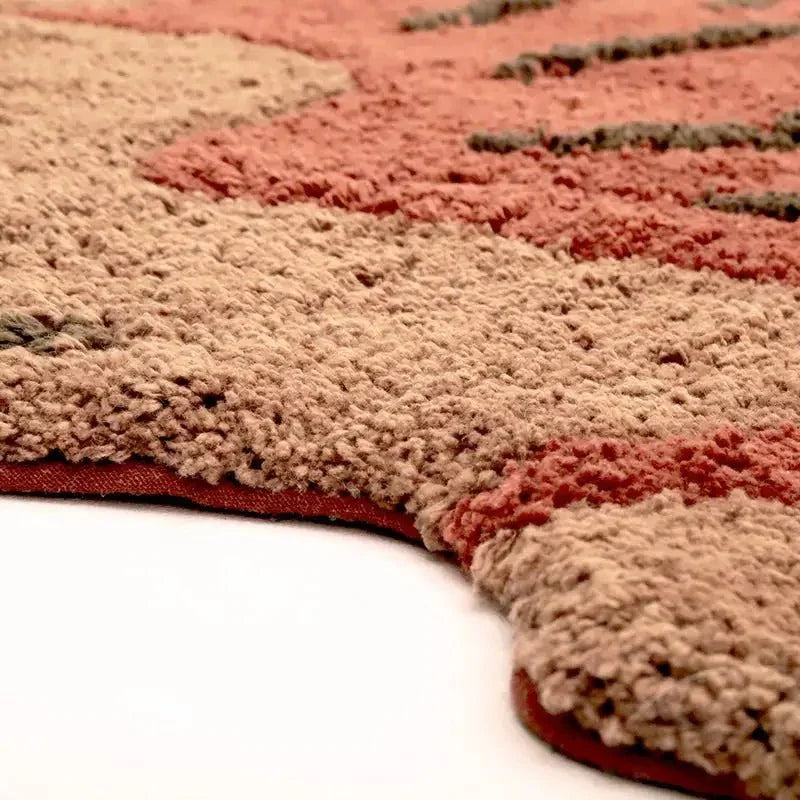 Alfombra infantil de terciopelo 80x120 | diseño natural