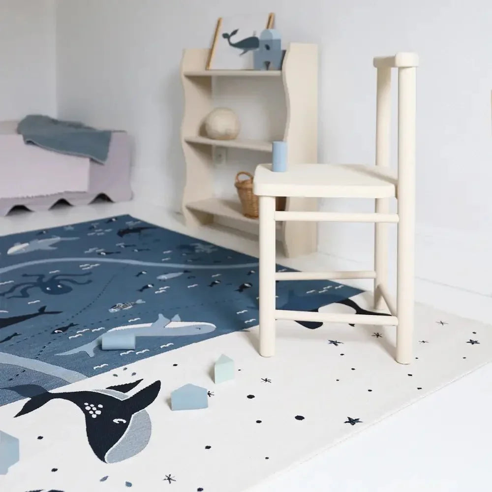 Alfombra infantil de jardín para niños | 123x80 cm