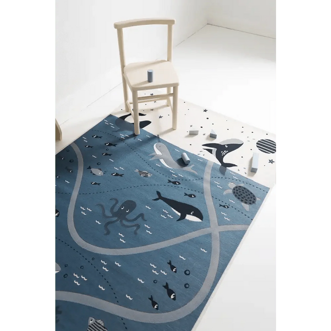 Alfombra Infantil PLAYRUG LITTLE DEEP BLUE 123x80AlfombraHome & Garden > Decor > Rugs