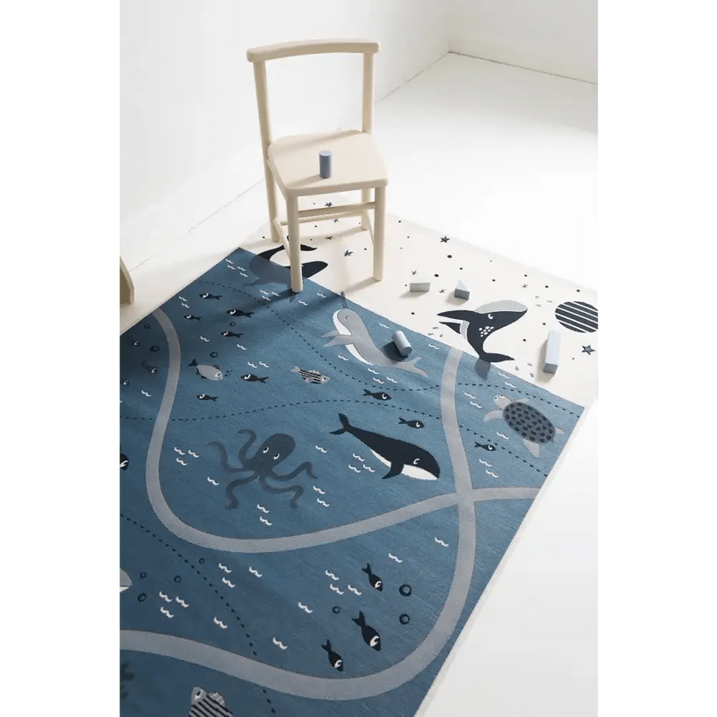 Alfombra Infantil PLAYRUG LITTLE DEEP BLUE 123x80AlfombraHome & Garden > Decor > Rugs
