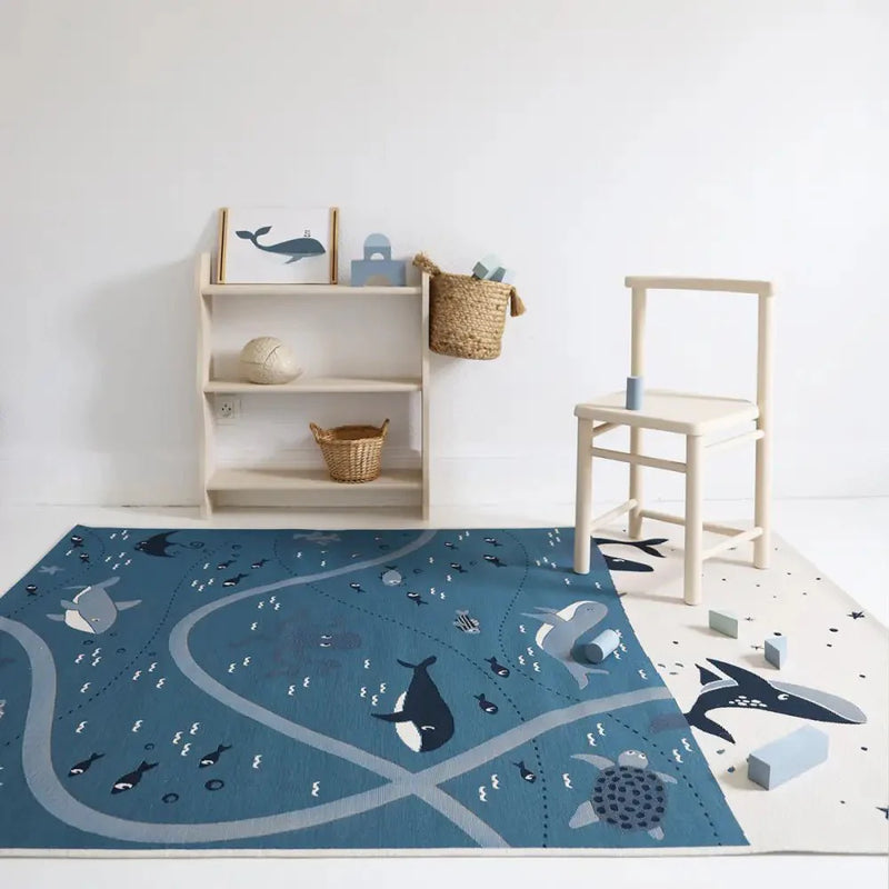 Alfombra Infantil PLAYRUG LITTLE DEEP BLUE 123x80AlfombraHome & Garden > Decor > Rugs