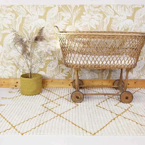 Alfombra infantil de algodón con colores suaves | Diseño para dormitorio