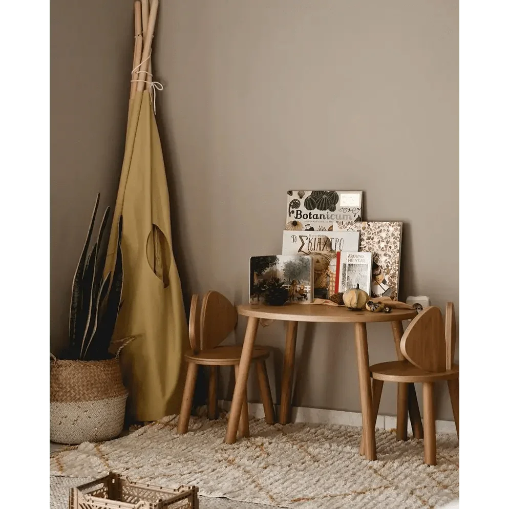 Alfombra infantil de algodón con colores suaves | Diseño para dormitorio