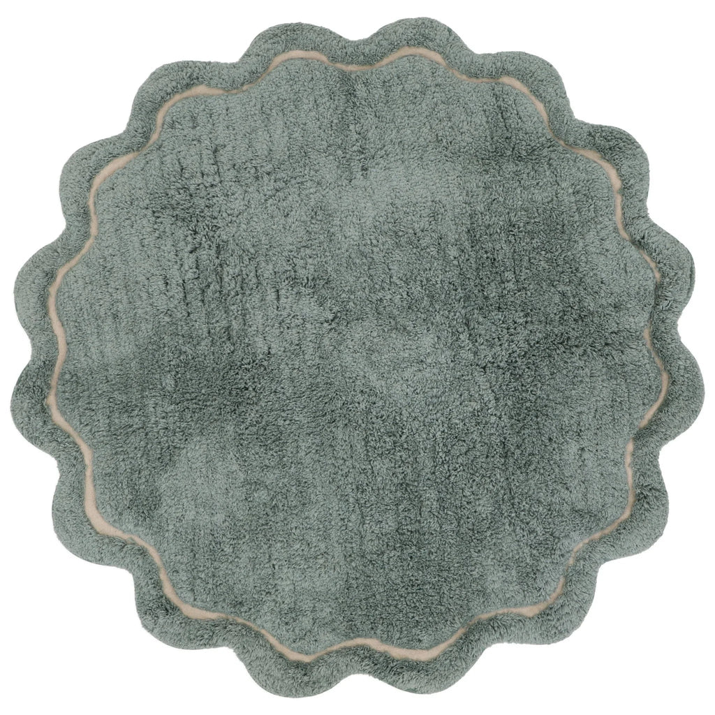 Alfombra lavable infantil de 110 cm suave en aqua
