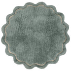 Alfombra lavable infantil de 110 cm suave en aqua
