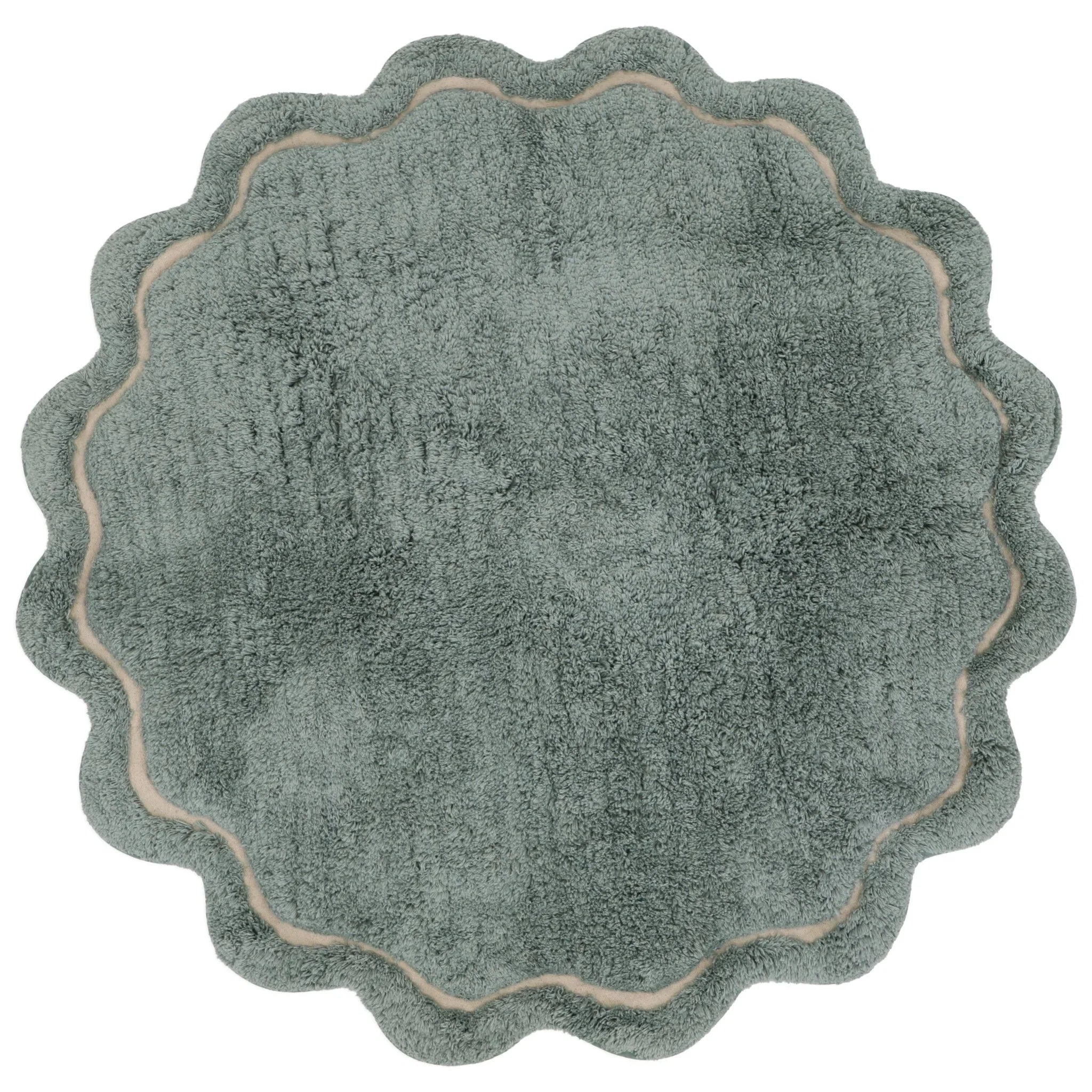 Alfombra lavable infantil de 110 cm suave en aqua