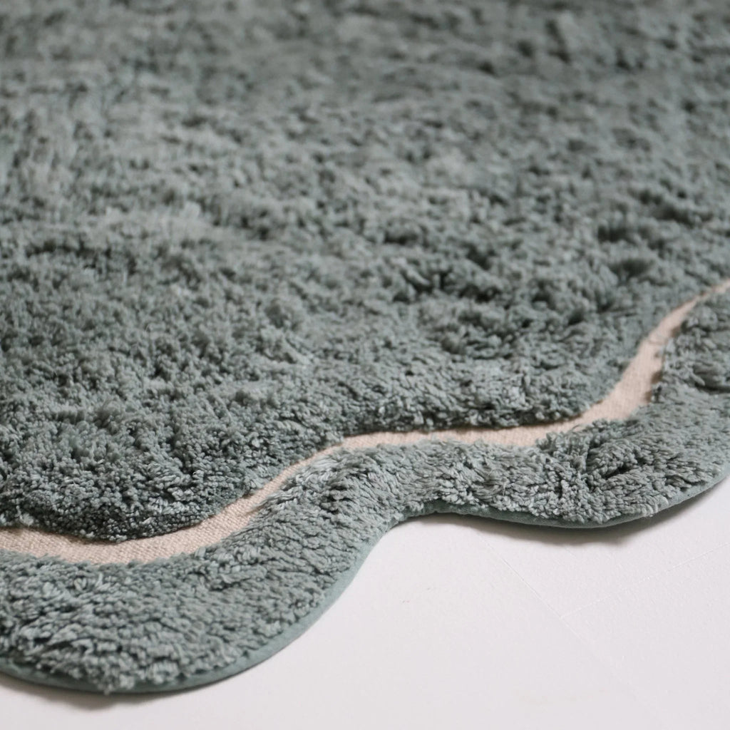 Alfombra lavable infantil de 110 cm suave en aqua