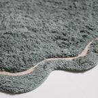 Alfombra lavable infantil de 110 cm suave en aqua