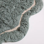 Alfombra lavable infantil de 110 cm suave en aqua