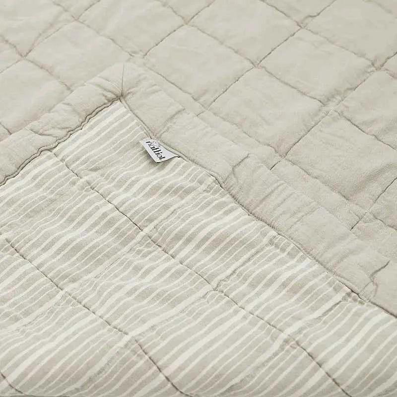 Alfombra de algodón para bebé reversible 100 x 87 cm