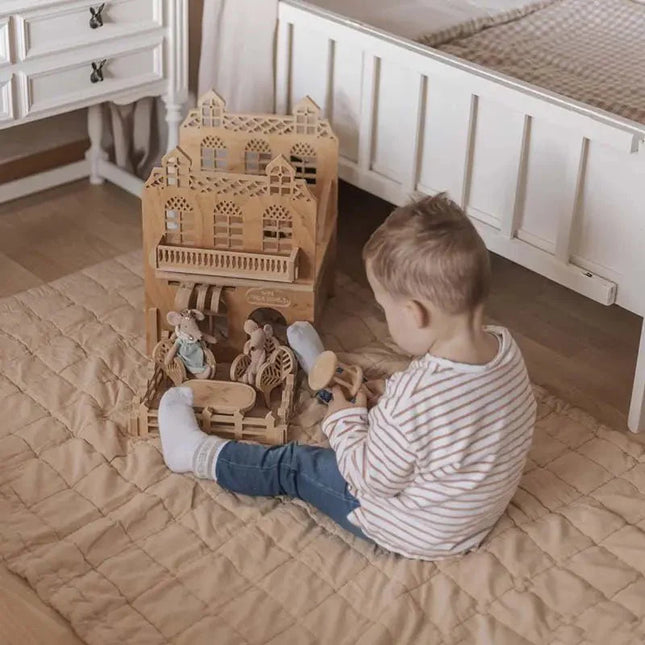 Alfombra de Descanso para bebé reversible Anna Terracotta 100 x 87 cmCotonHome & Garden > Decor > Rugs