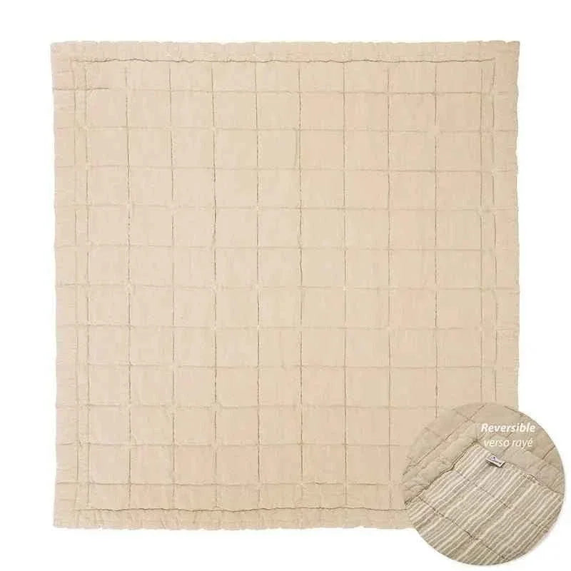 Alfombra de descanso para bebé reversible | caramel lave