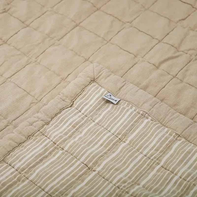 Alfombra de descanso para bebé reversible | caramel lave