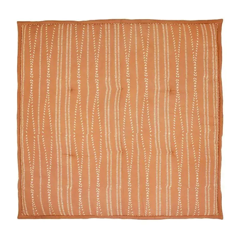 Bohemian printed cotton baby rug | 100x100 cm