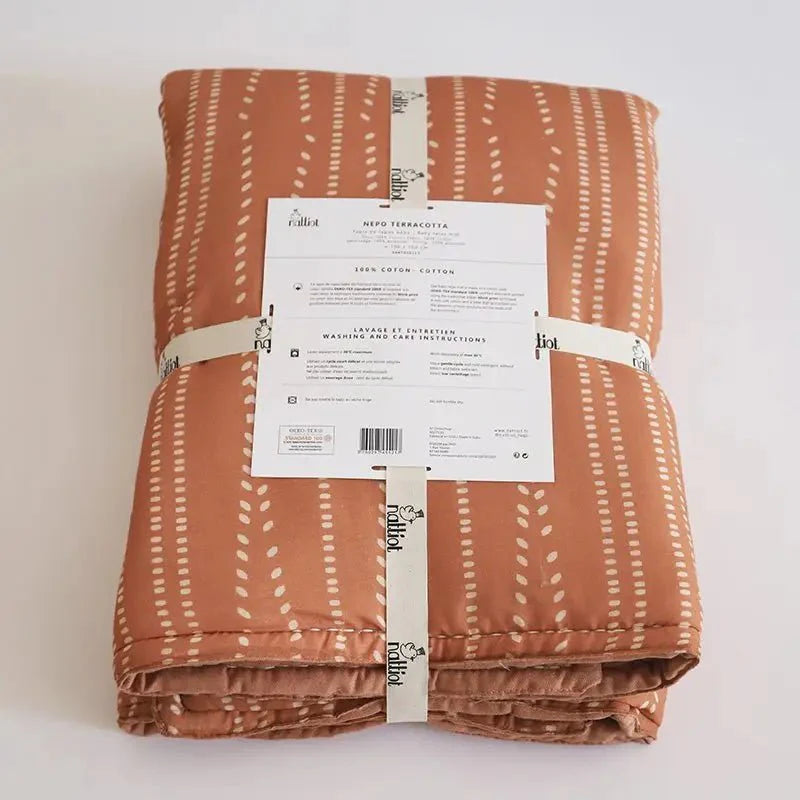 Alfombra bebe de juegos infantil algodón estampada bohème NEPO TERRACOTTA 100x100CotonHome & Garden > Decor > Rugs