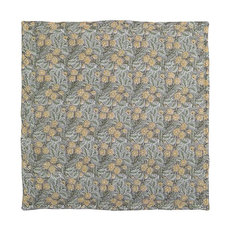 Alfombra bebe de juegos infantil algodón estampada fleurs FIDELIA 100x100CotonHome & Garden > Decor > Rugs