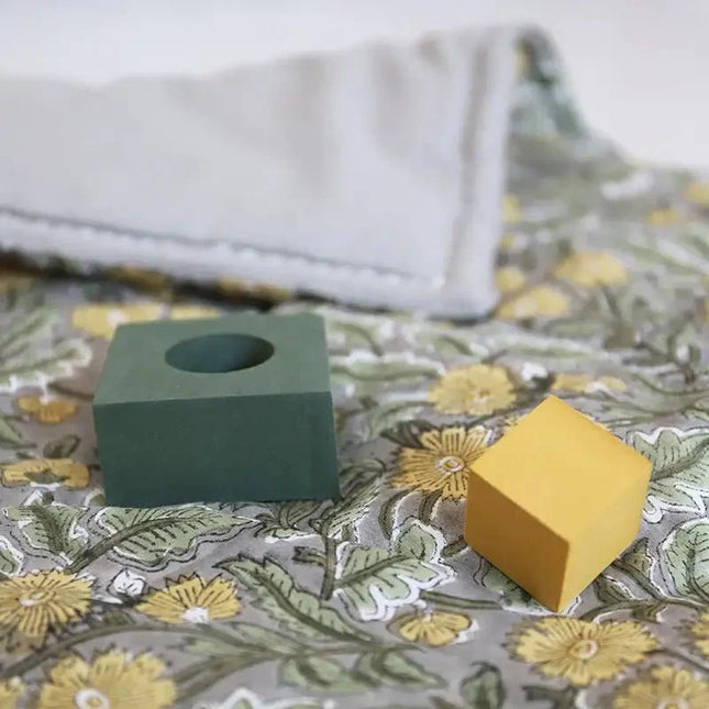 Alfombra bebe de juegos infantil algodón estampada fleurs FIDELIA 100x100CotonHome & Garden > Decor > Rugs