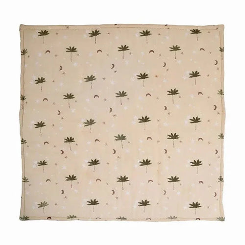 Cotton palm tree baby rug | 100x100