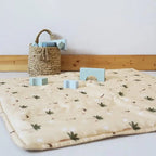 Alfombra de algodón con palmeras para bebé | 100x100