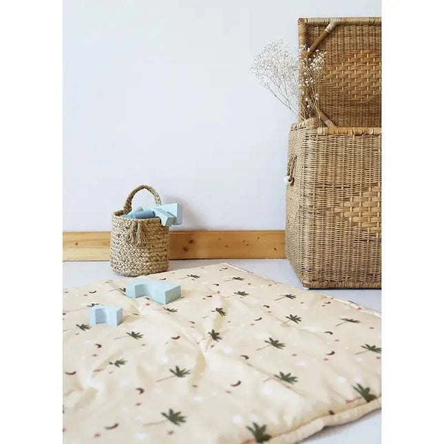 Alfombra de descanso impresa con palmeras JAIPURY 100x100CotonHome & Garden > Decor > Rugs