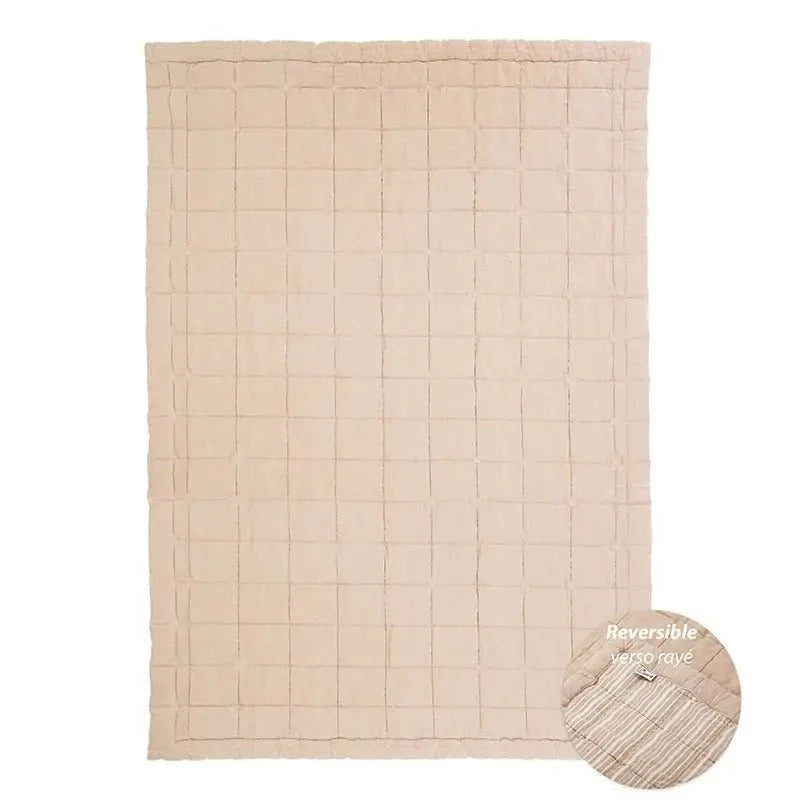 Alfombra de Descanso para bebé reversible ANNA TERRACOTA 100 x 140 cmCotonHome & Garden > Decor > Rugs