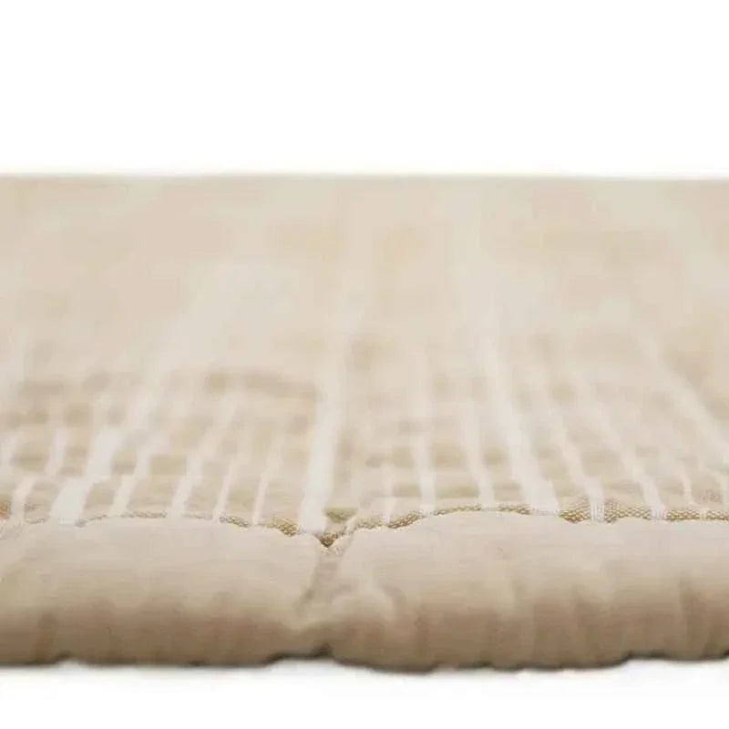 Alfombra de descanso para bebé reversible 100 x 140 cm | caramel lave