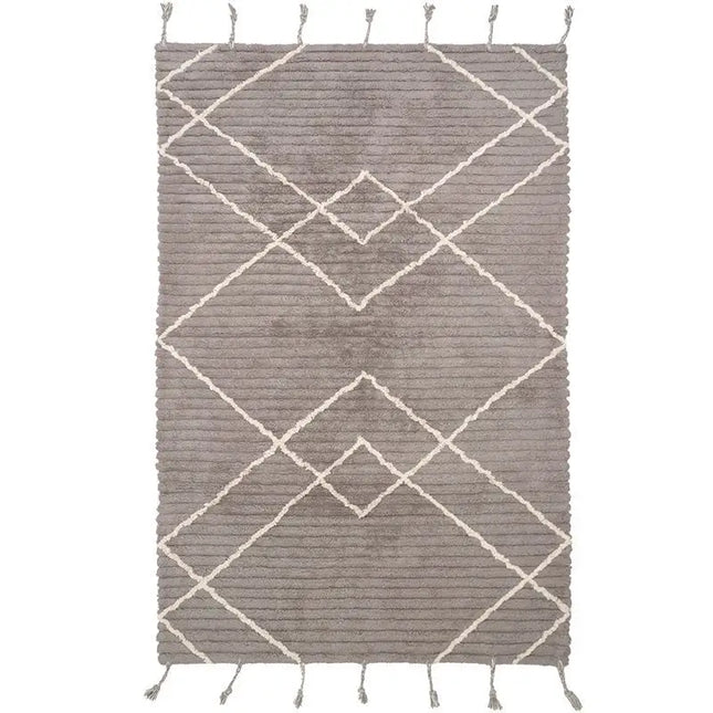 Alfombra de algodón lavable en lavadora LÄSSA Stone S 100x150CotonHome & Garden > Decor > Rugs