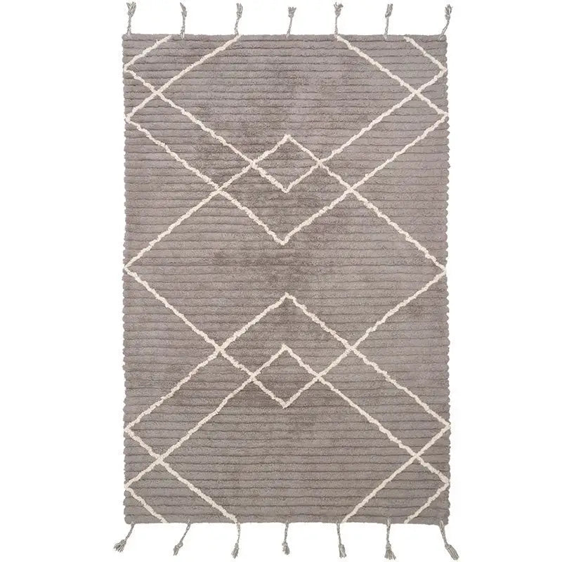 Alfombra de algodón lavable en lavadora LÄSSA Stone S 100x150CotonHome & Garden > Decor > Rugs