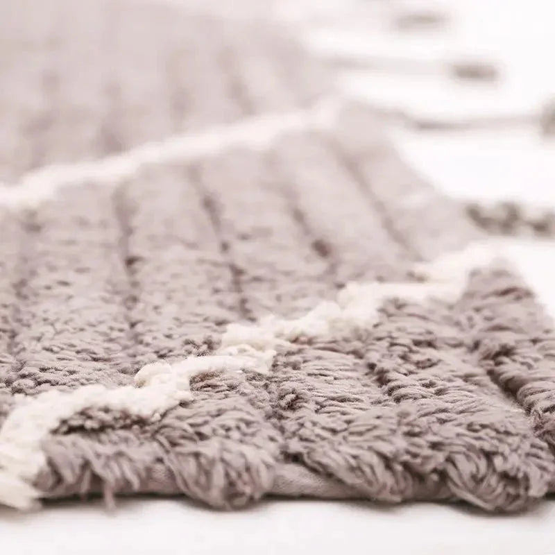 Washable pure cotton rug | stone 100x150