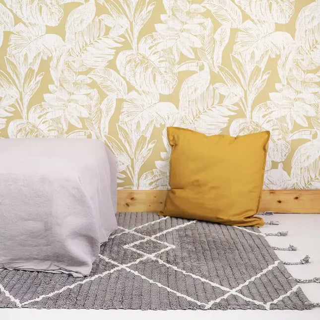 Alfombra de algodón lavable en lavadora LÄSSA Stone S 100x150CotonHome & Garden > Decor > Rugs