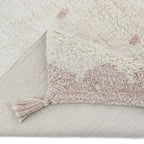 Alfombra de algodón lavable con lunares | Infantil 100x150