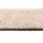 Cotton rug with yellow to pink nude gradient