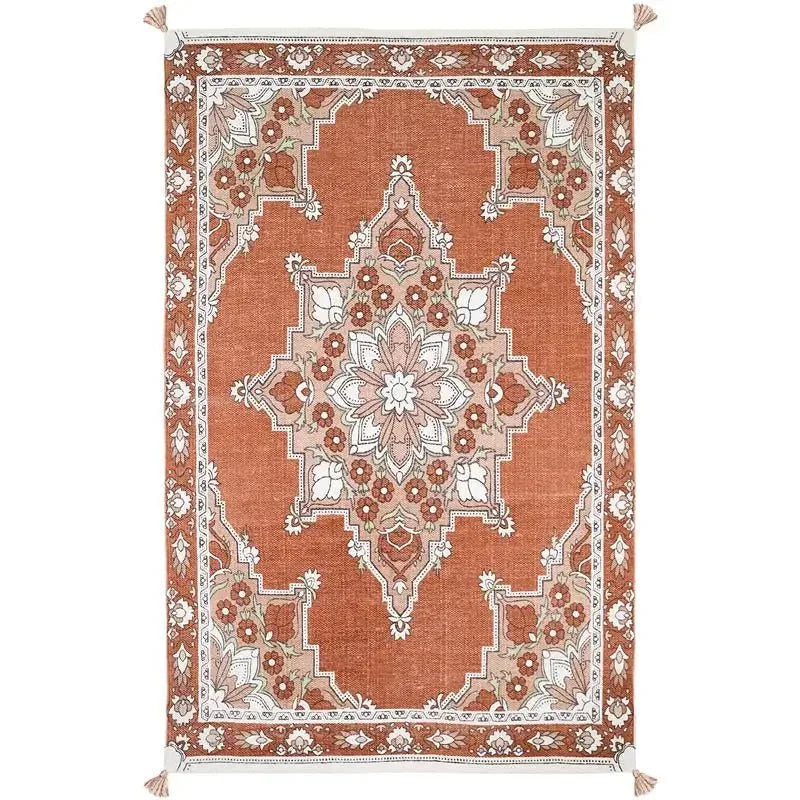 Children's cotton rug with Persian motifs