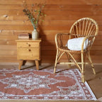 Children's cotton rug with Persian motifs